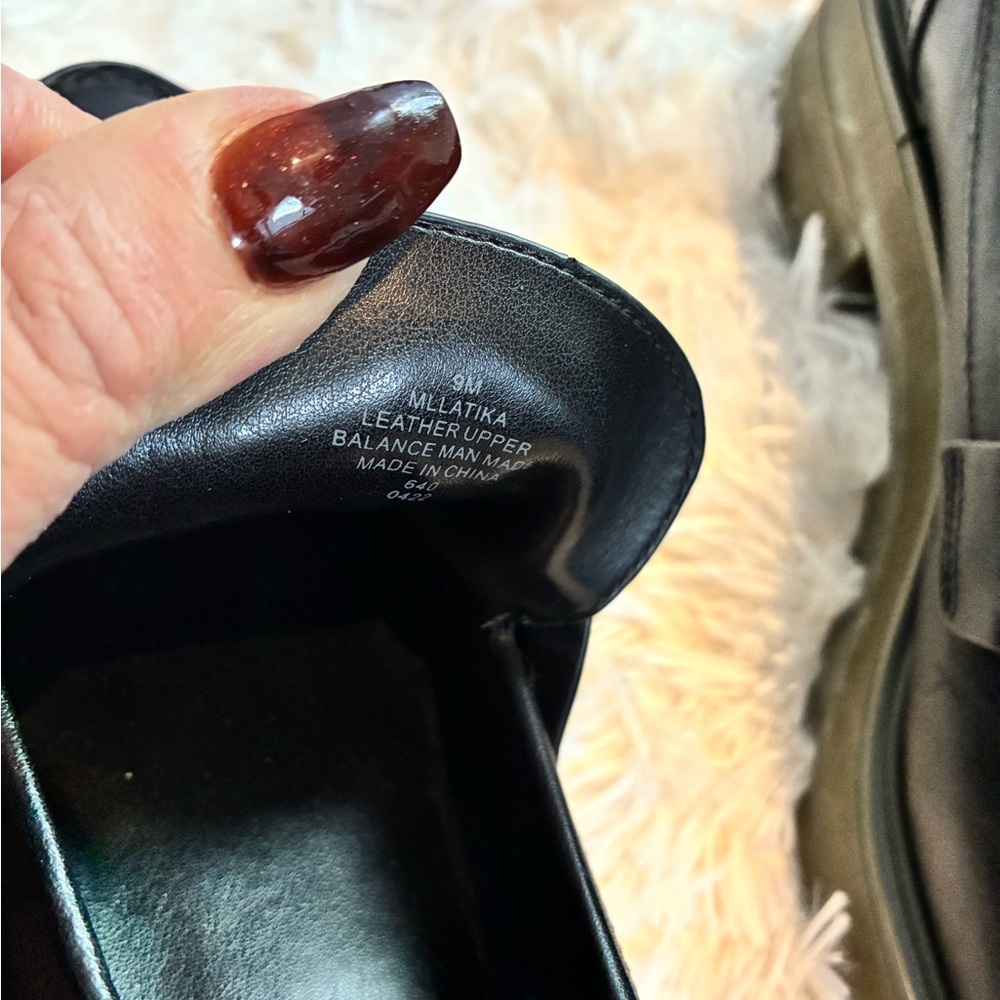 Marc Fisher LTD Latika Leather Lug Loafers Size 9 | Chunky Platform - Picture 6 of 6